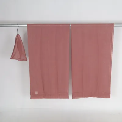 Gordijn aan roede (Bruin) van Mio Polyester