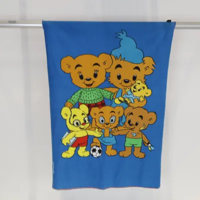 Babytæppe (Blå, Flerfarvet) fra Bamse Polyester
