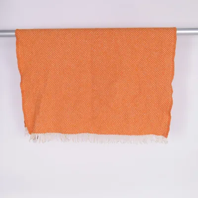 Pläd (Orange, Vit) från Klippan