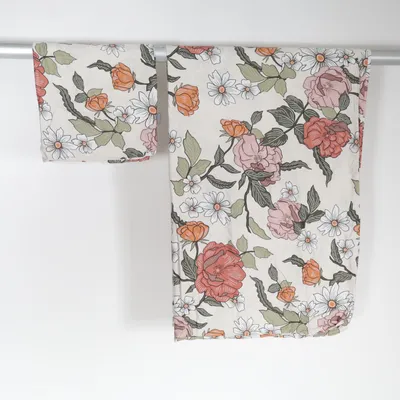Parure de lit (Beige, Vert, Orange) de Irisette Coton