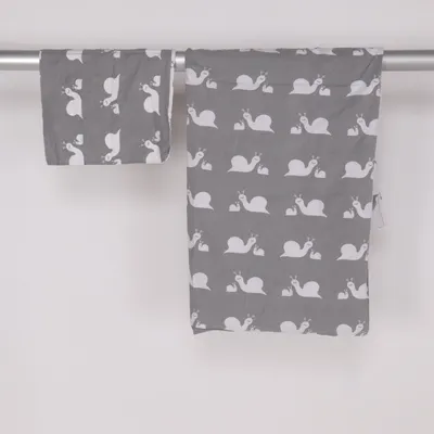 Bäddset (Grå, Vit) från My Baby Bomull