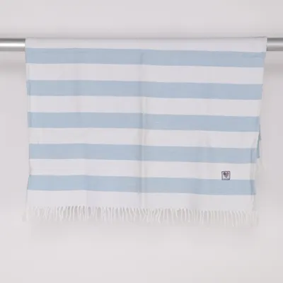 Babyfilt (Blå, Vit) från Lexington Baby Bomull