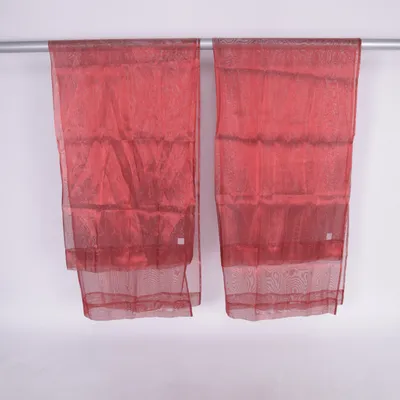Gordijn aan roede (Rood) van Åhléns Nylon, Polyester