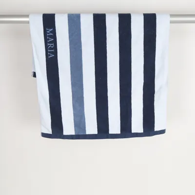 Strandhandduk (Blå, Vit) från Tote Stories