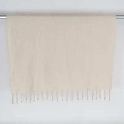 Decke (Beige) von Ellos Home Polyamid, Recyceltes Polyester, Wolle
