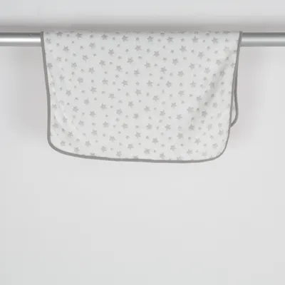Baby deken (Wit, Grijs) van Carlo Baby Polyester