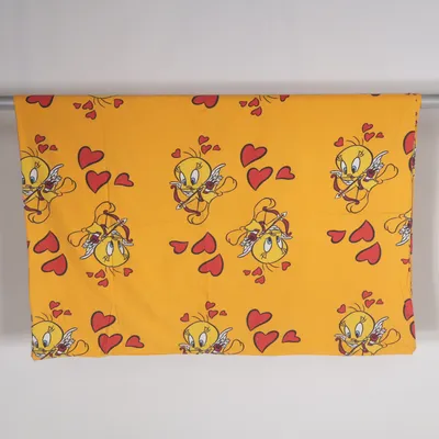 Housse de couette (Jaune, Multicolore) de Looney Tunes Coton