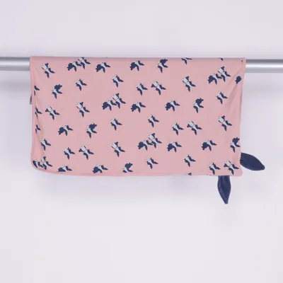 Baby blanket (Pink, Multicolored) from Geggamoja Collection Bamboo, Organic cotton, Elastane