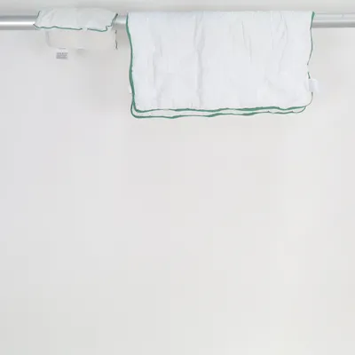 Duvet (White, Green) from Rätt Start Organic cotton, Polyester