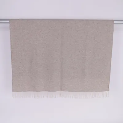 Blanket (Beige, White) from Redlunds Wool