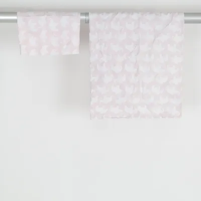 Bed set (Pink, White) from Rätt Start Organic cotton