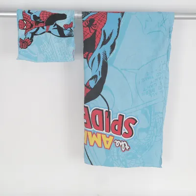 Bed set (Blue, Multicolored) from Marvel Comics Cotton