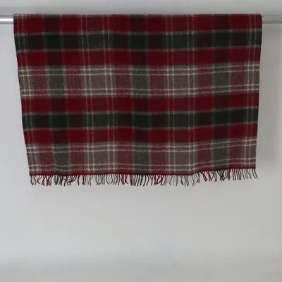 Plaid (Rød, Grøn, Beige) fra H&M Uld