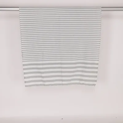 Handduk (Vit, Grå) från Mio Bomull