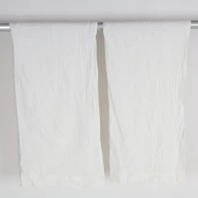 Rideau passe tringle (Blanc) de Elsaform Coton