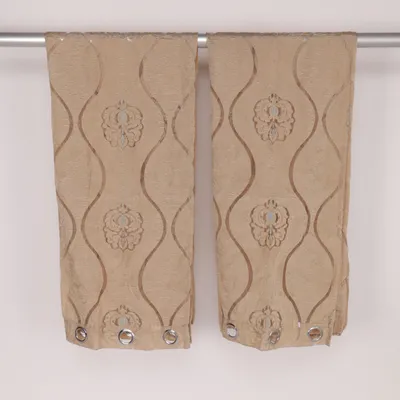 Öljettgardin (Beige) Polyester