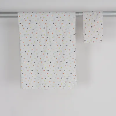 Bäddset (Vit, Flerfärgad) från IKEA Bomull, Polyester