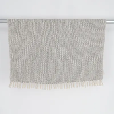 Plaid (Gray, Beige) from Rusta Home Cotton, Polyester