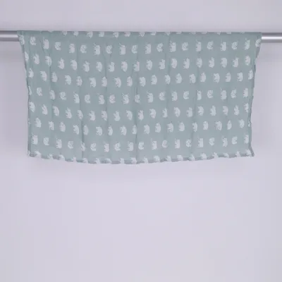 Baby blanket (Turquoise, White) from Fine Little Day Organic cotton