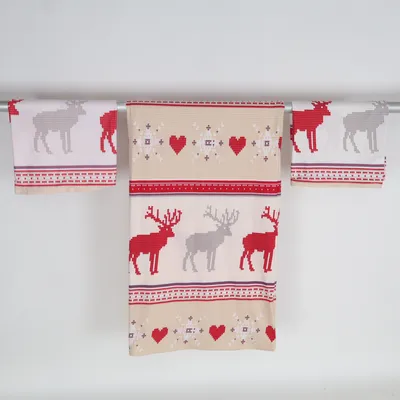 Bäddset (Beige, Röd, Vit) från Esposa Polyester