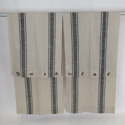 Öljettgardin (Beige, Grå) från Hemtex