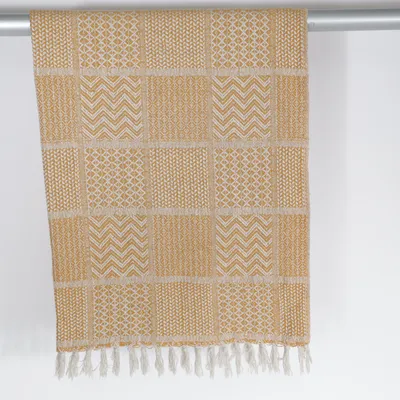 Plaid (Jaune, Blanc) de Bloomingville