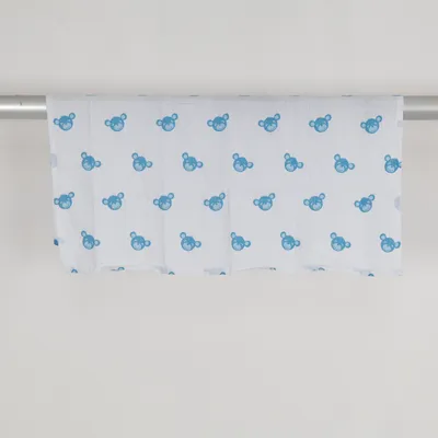 Baby blanket (White, Blue) from Fillikid Cotton