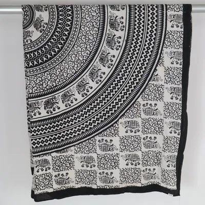 Couverture (Noir, Blanc) de Pasaje ala India Coton