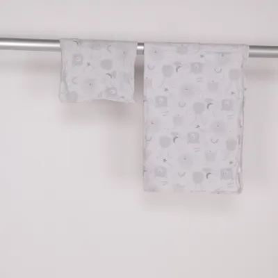 Bed set (White, Gray) from Fresh Kid Cotton