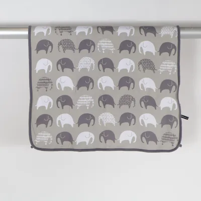 Couverture de bébé (Gris, Blanc) de Littlephant Coton
