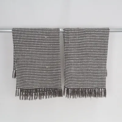 Plaid (Gray, White) from Luxe Polyester, Acrylic