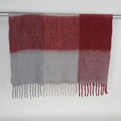 Tæpppe (Rød, Hvid) fra Rusta Home Akryl, Polyester, Uld