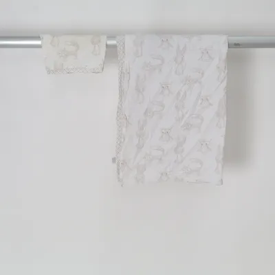 Parure de lit (Blanc, Beige) de Stark Baby Coton