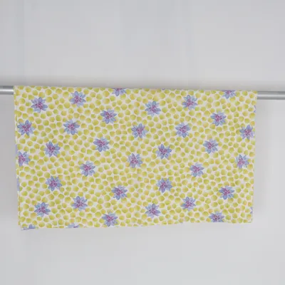 Nappe de table (Jaune, Violet, Blanc)