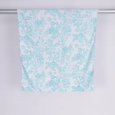 Badlakan (Vit, Grön) från Kid / Hemtex Bomull