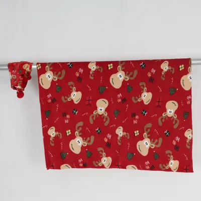 Filt (Röd, Beige, Flerfärgad) från Pepco Polyester