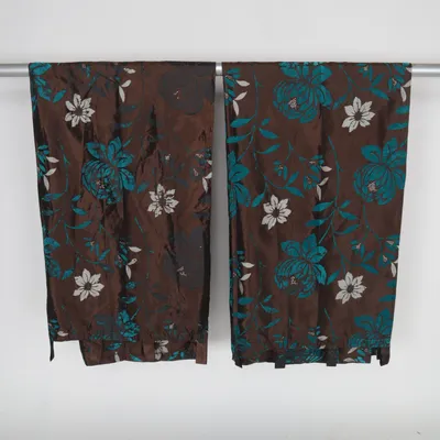 Gordijn aan roede (Bruin, Meerkleurig) van Indiska Polyester
