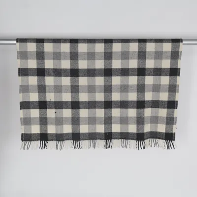 Scarf (White, Gray, Black) from Klippan