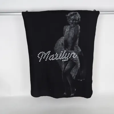 Deken (Zwart) van Marilyn Monroe Polyester