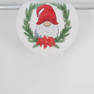 Kerstboom mat (Wit, Meerkleurig) Polyester