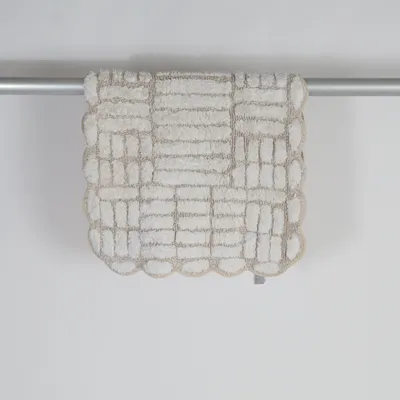 Badrumsmatta (Beige, Vit) från H&M Home Bomull