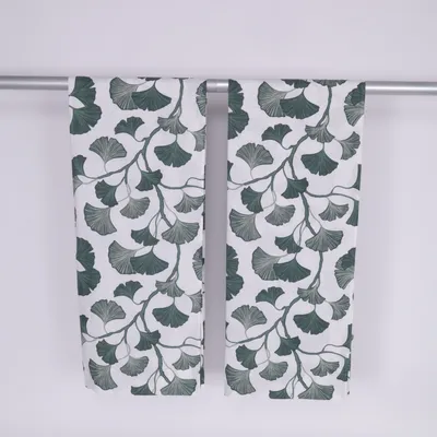 Rod pocket curtain (White, Multicolored) from Rusta Home Cotton