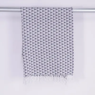 Pläd (Blå, Vit) från Hemtex Bomull