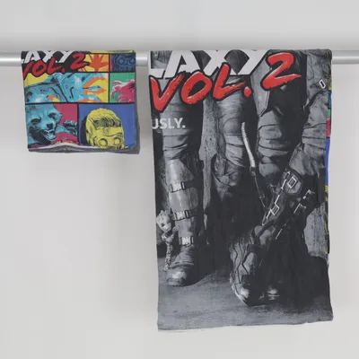 Bed set (Blue, Multicolored) from Marvel Cotton