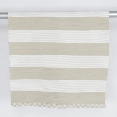 Vävd matta (Vit, Beige) från Linum Bomull