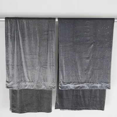 Mørklægningsgardin (Grå) fra Rusta Home Elastan, Polyester