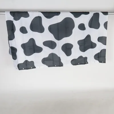 Shower curtain (Black, White) Polyester