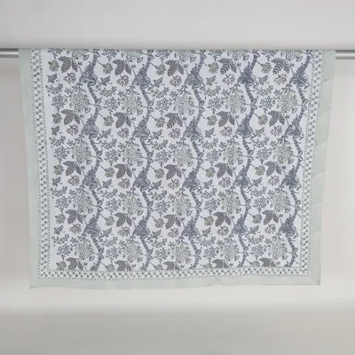 Bordsduk (Floral duk, Sea Blue) från Chamois