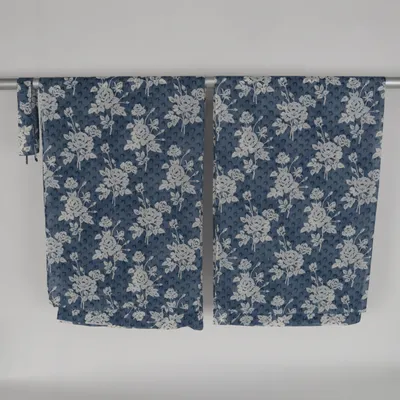 Kanallängd (Blå, Vit) Bomull, Polyester