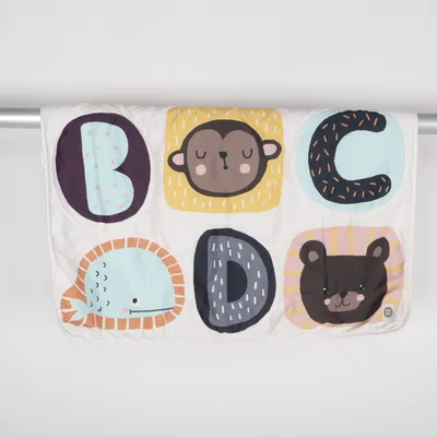Playmat (White, Multicolored) from Mini Mys Polyester